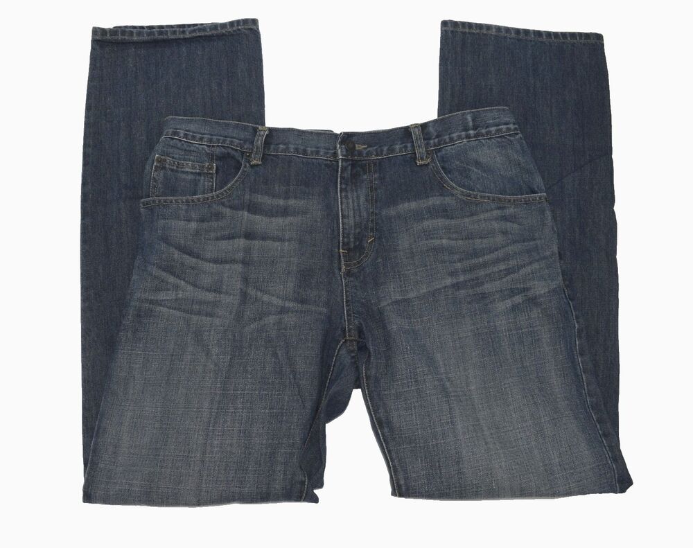 United Colors of Benetton Mens Jeans EU 50 US 34X35 Blue Stright Leg 100% Cotton